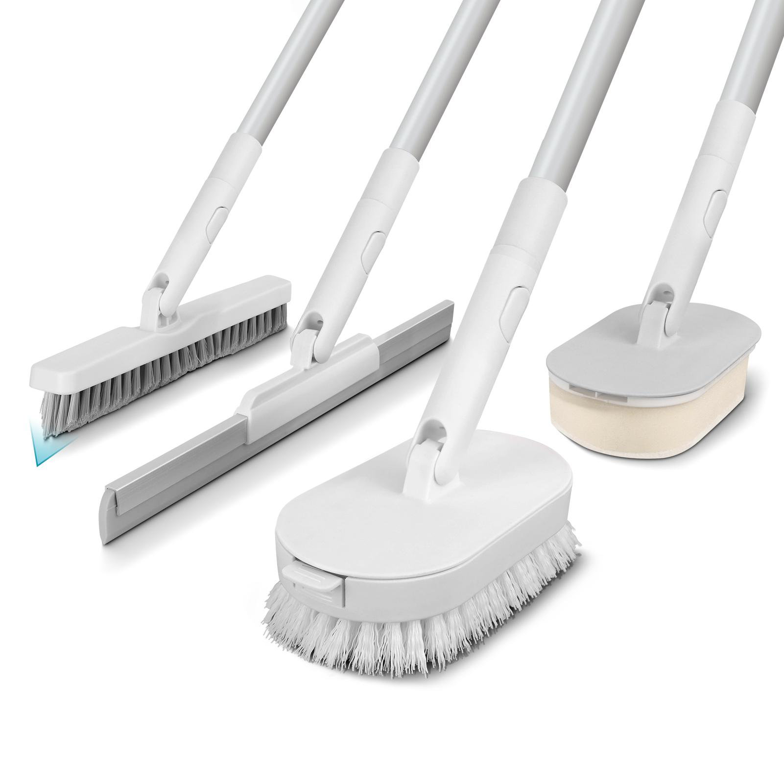 ASA JOW 4 in 1 Detachable 180 Degree Foldable Shower Scrubber Brush for Cleaning Wayfair